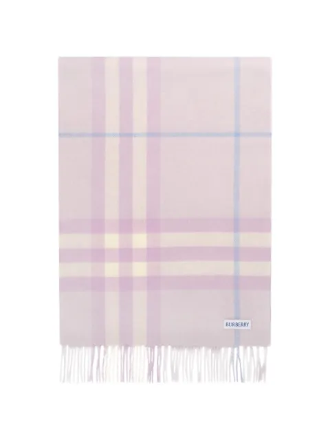 Burberry Check cashmere scarf