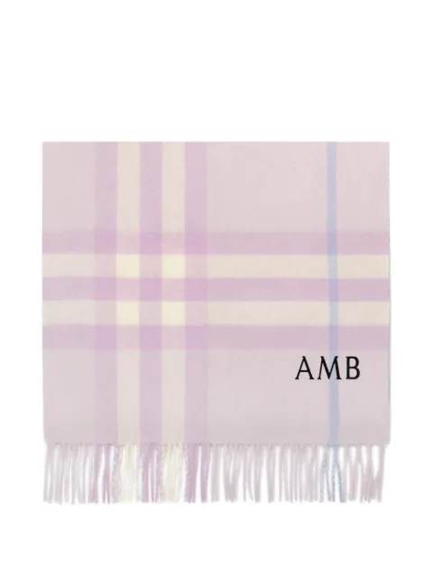Burberry Check cashmere scarf
