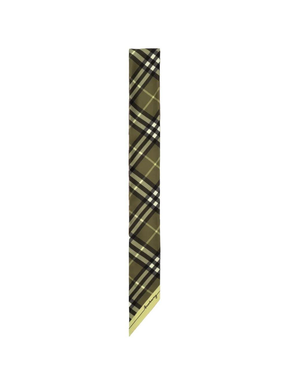 Burberry Geruite zijden sjaal Beige
