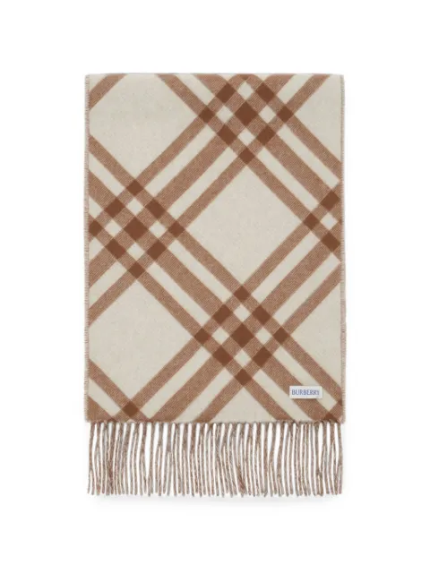 Burberry Check cashmere scarf