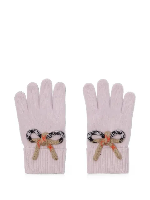 Burberry Kids bow-detail gloves