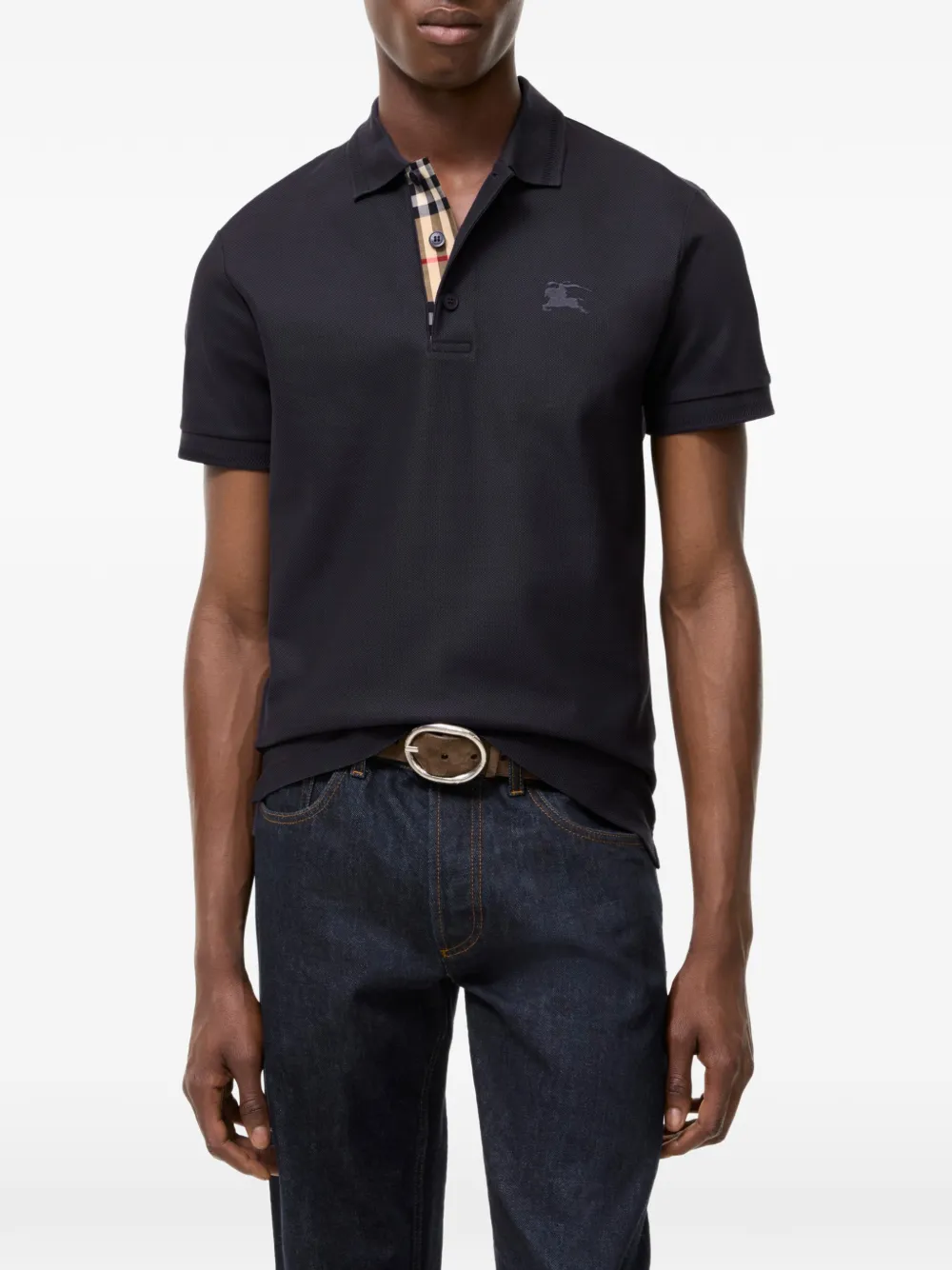 Burberry Katoenen poloshirt Blauw