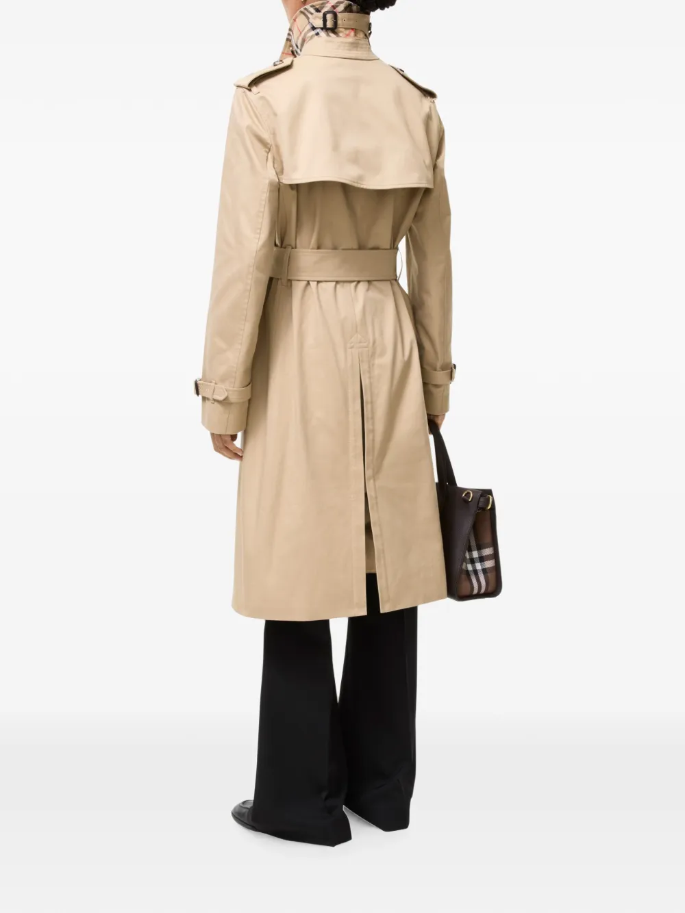 Burberry Lakefield lange gabardine trenchcoat Beige