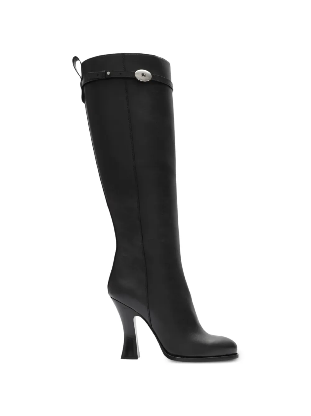 Burberry Pillar leather knee-high boots – Black
