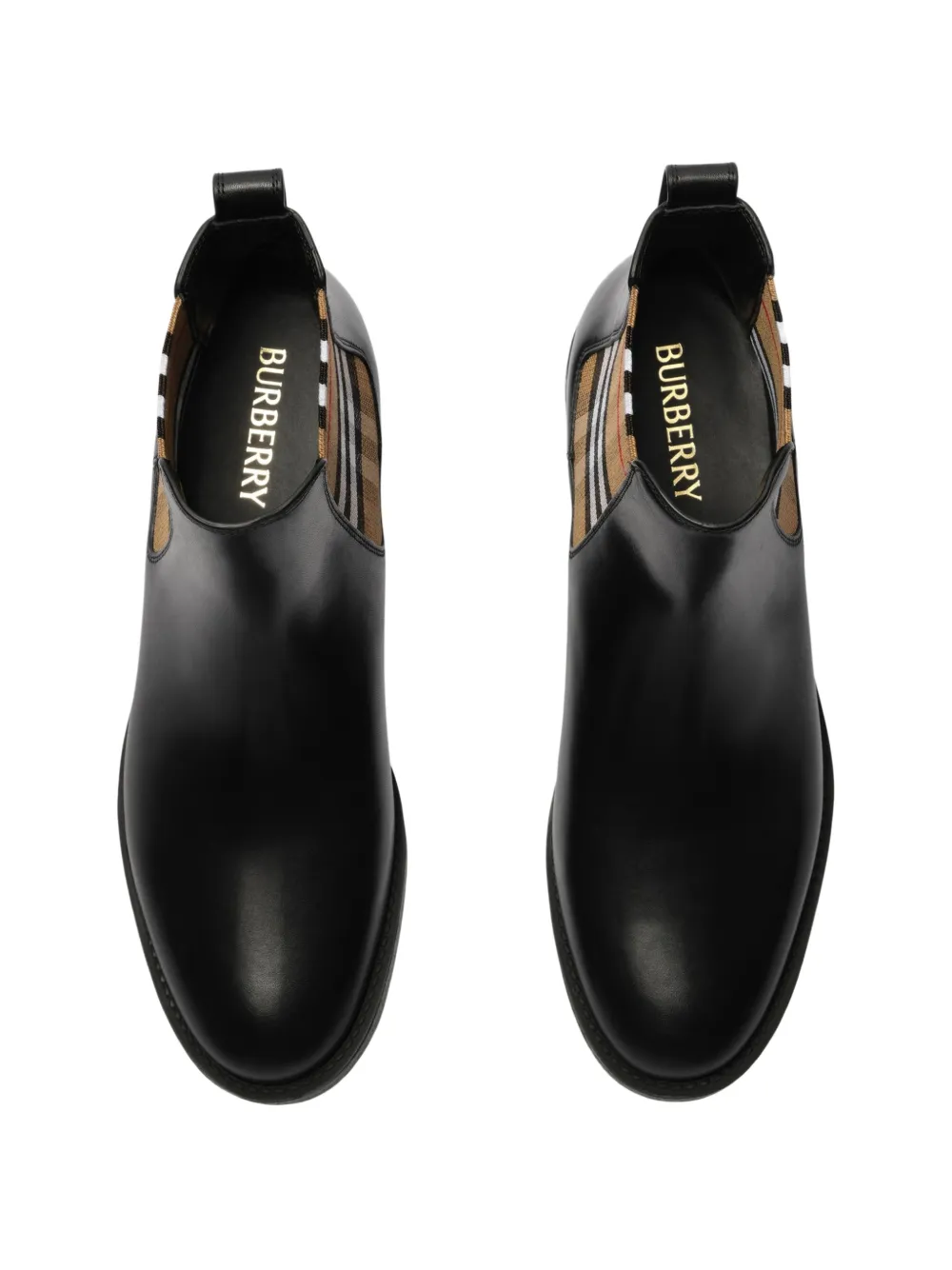 Burberry Hampstead leren laarzen Zwart