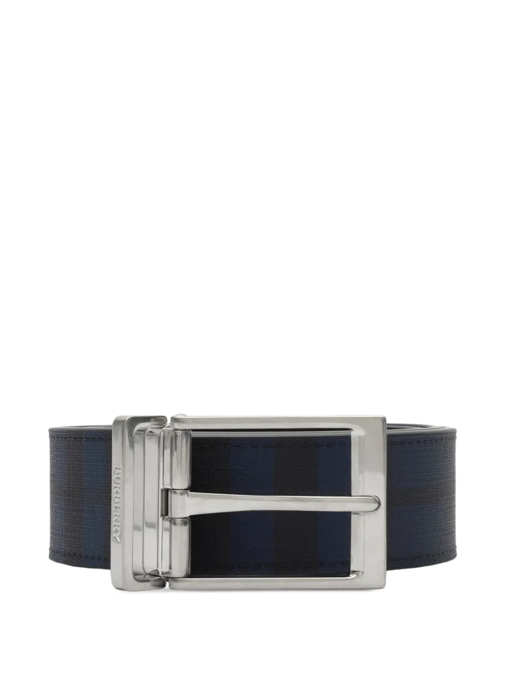 Burberry Geruite omkeerbare riem Blauw