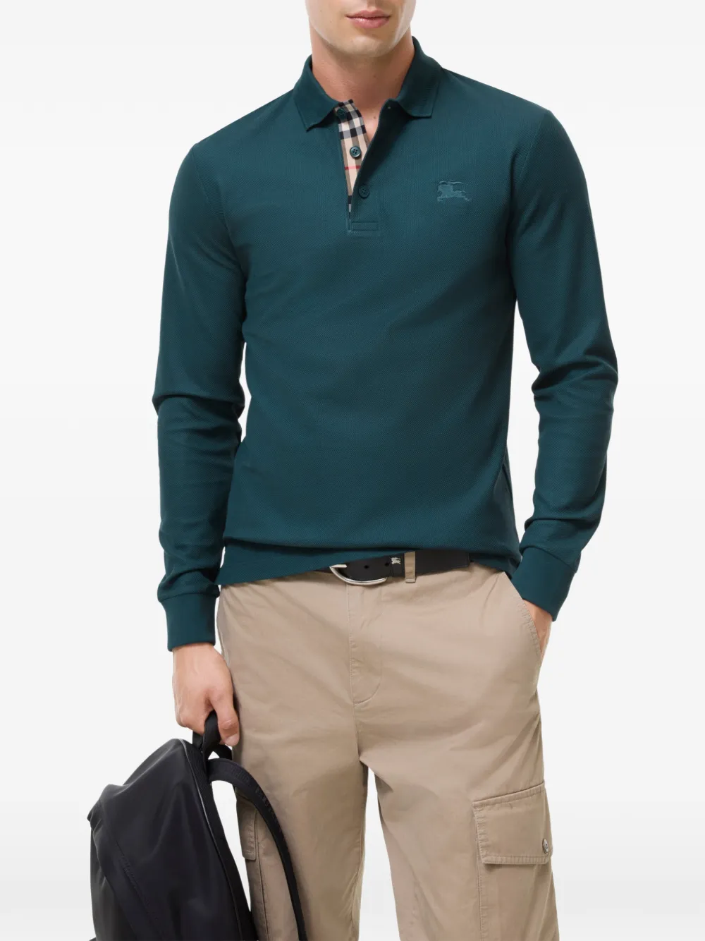 Burberry Getailleerd poloshirt Groen