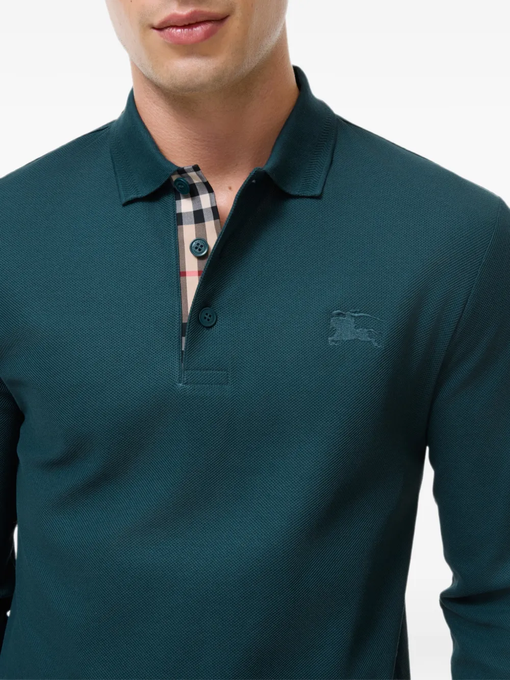 Burberry Getailleerd poloshirt Groen