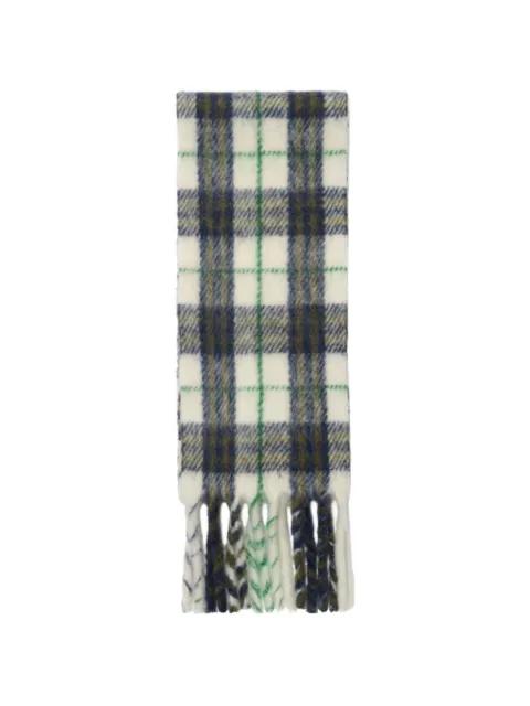 Burberry narrow check alpaca wool blend scarf
