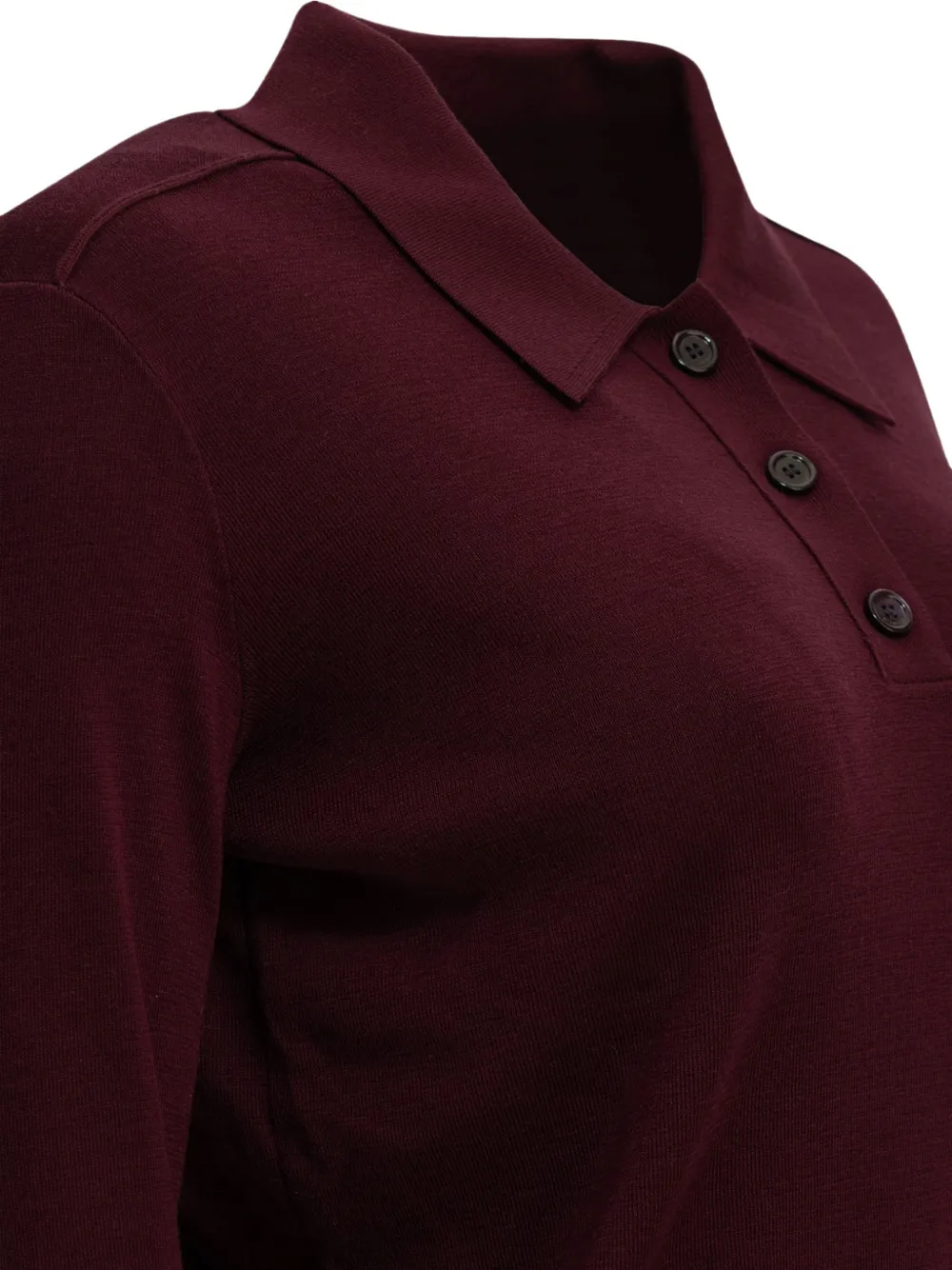 Burberry Wollen poloshirt Paars