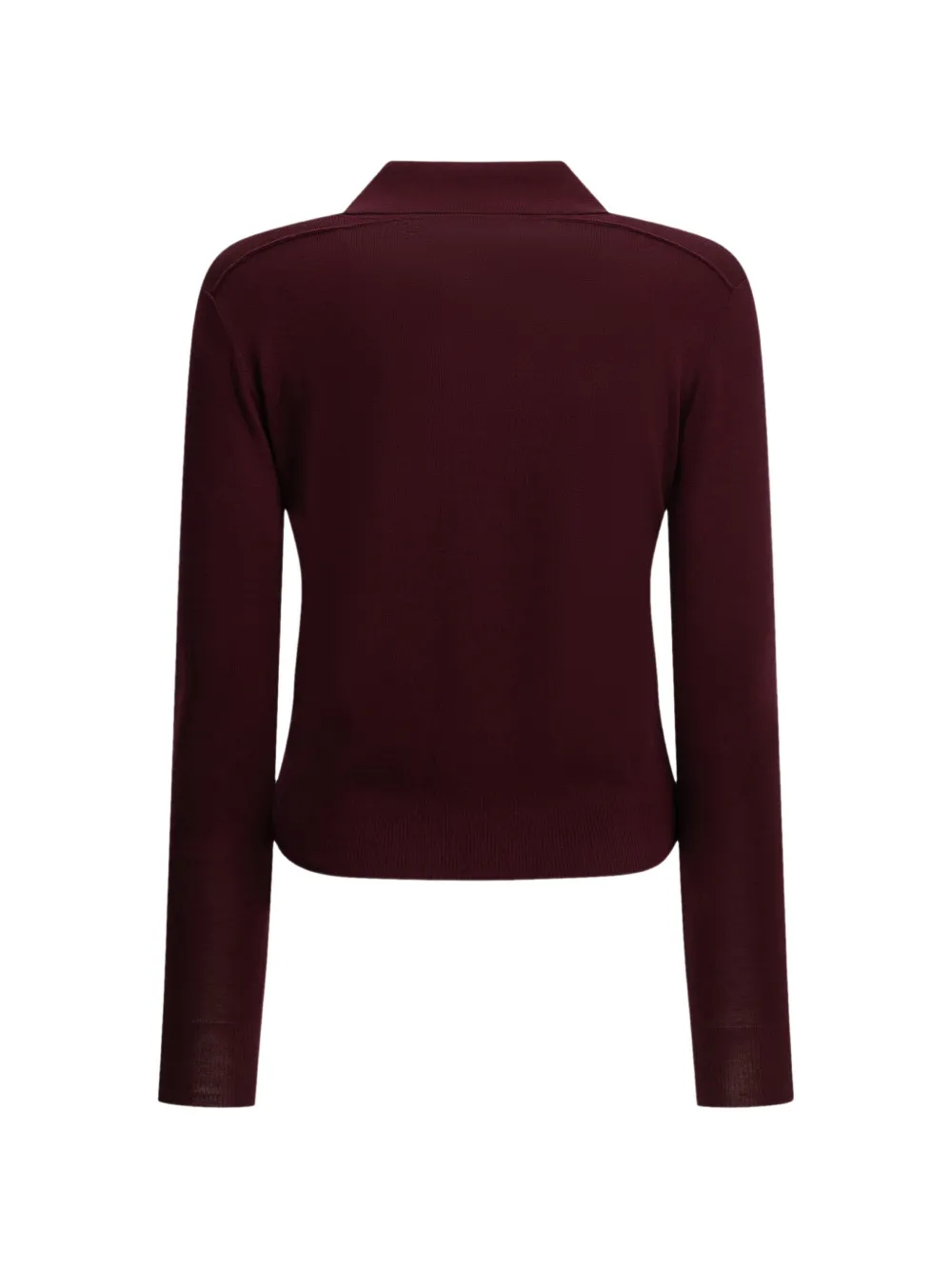 Burberry Wollen poloshirt Paars