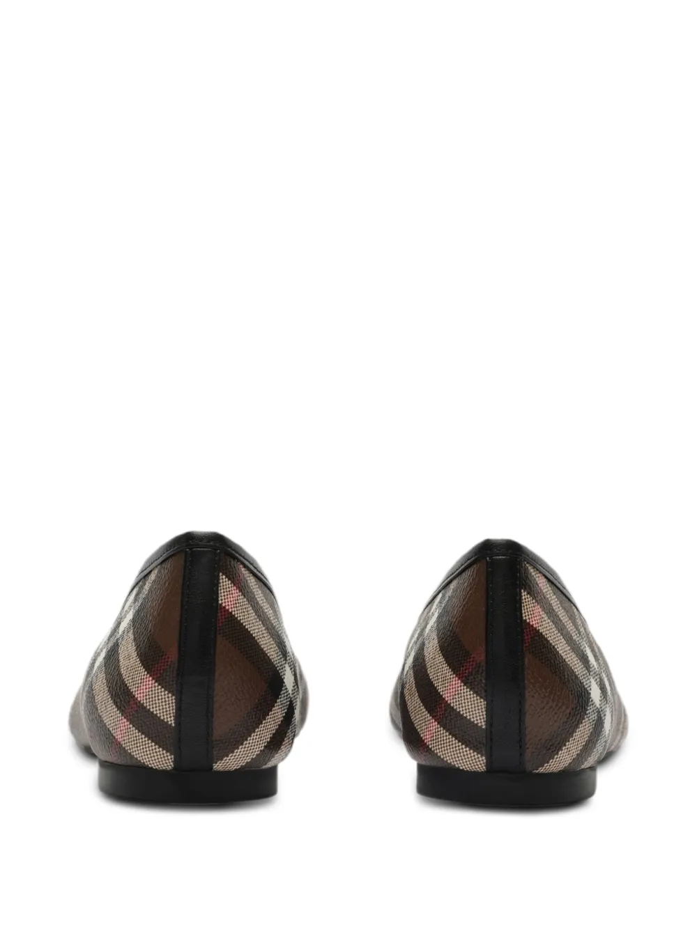 Burberry Check canvas Highgate ballerina's Bruin