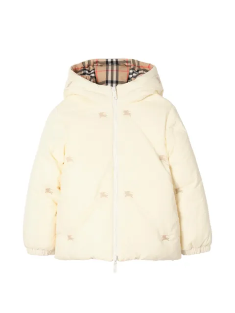Burberry Kids Reversible plaid down jacket