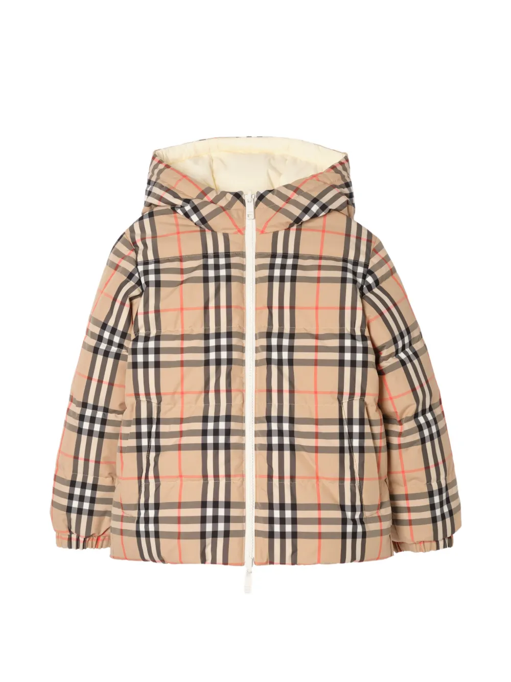 Burberry Kids Omkeerbaar donsjack Beige