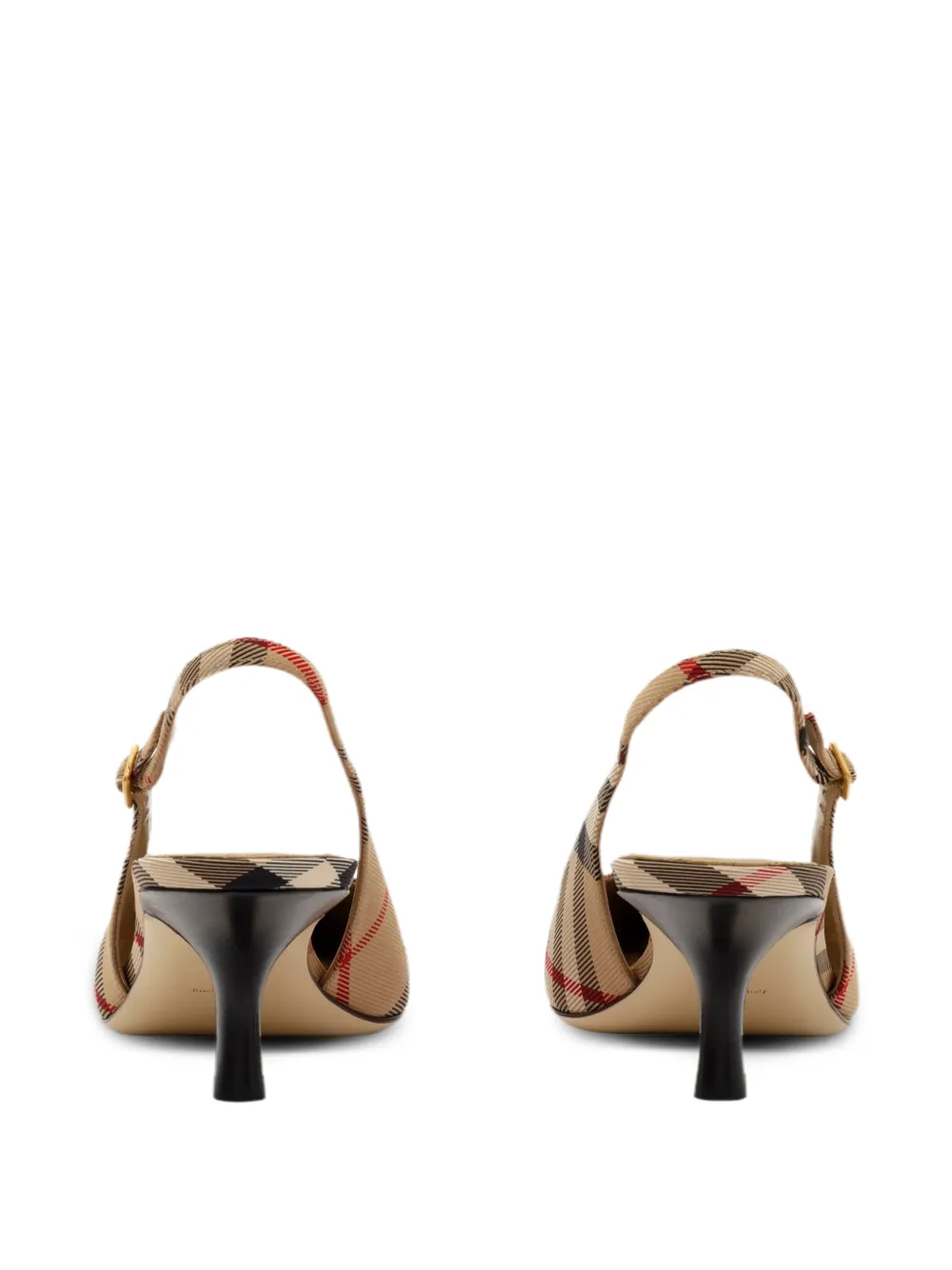 Burberry Dame Check-print pumps Beige