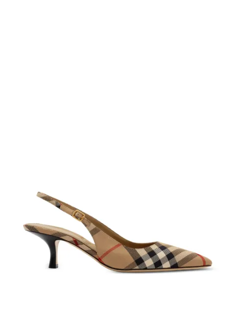 Burberry Dame Check-print pumps 