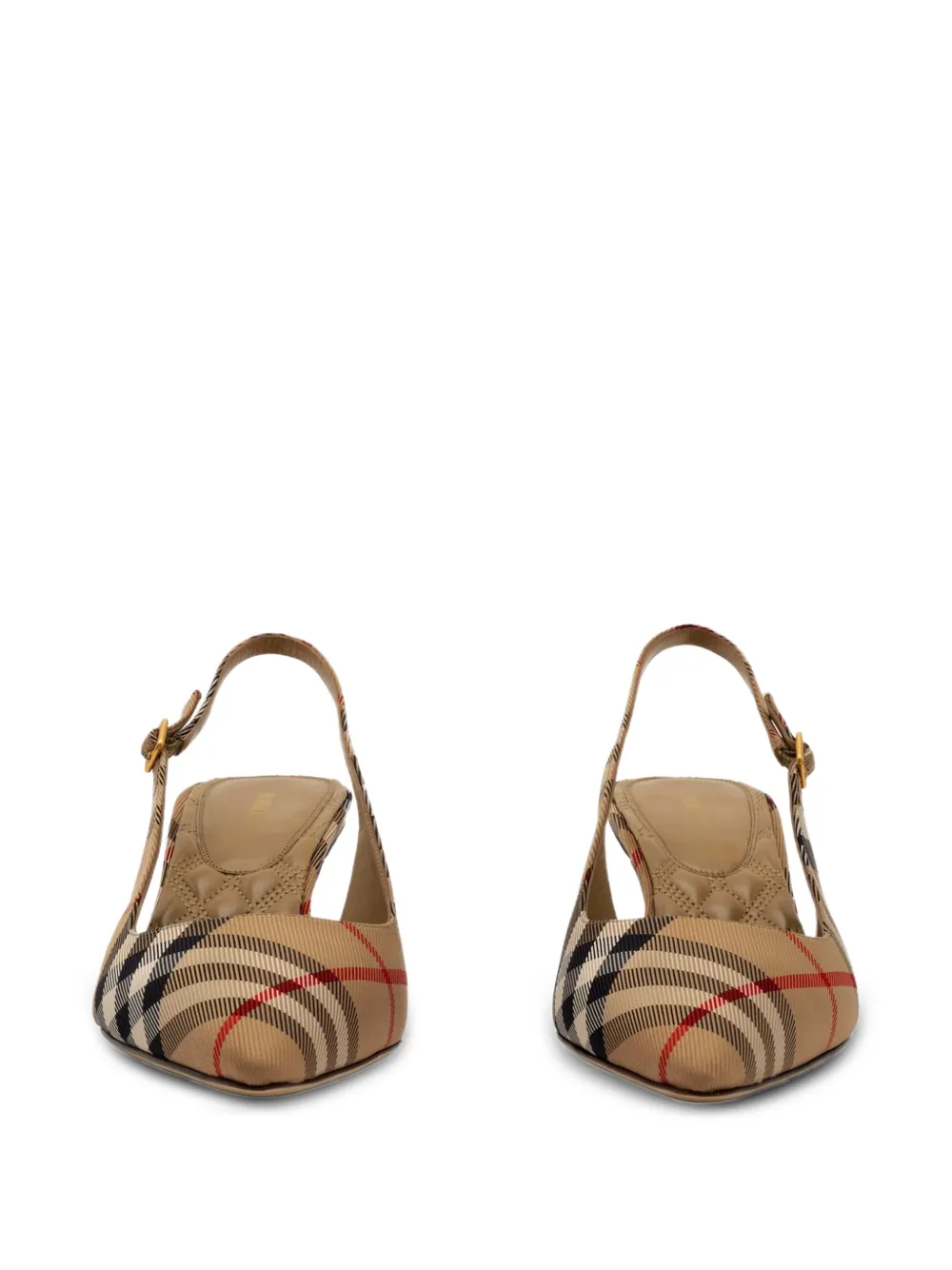 Burberry Dame Check-print pumps Beige