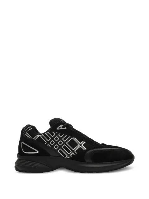 Burberry nylon, suede and leather Eclipse sneakers