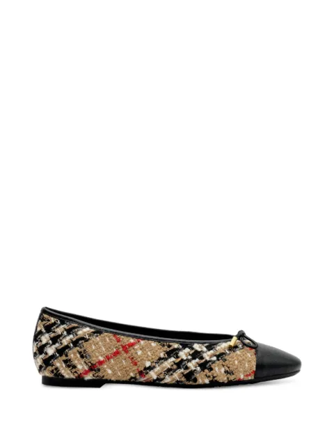 Burberry Check bouclé Highgate ballerinas