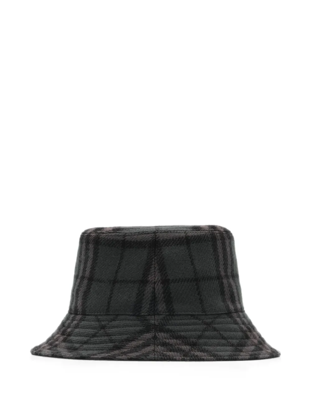 Burberry Omkeerbare Check wollen vissershoed Grijs
