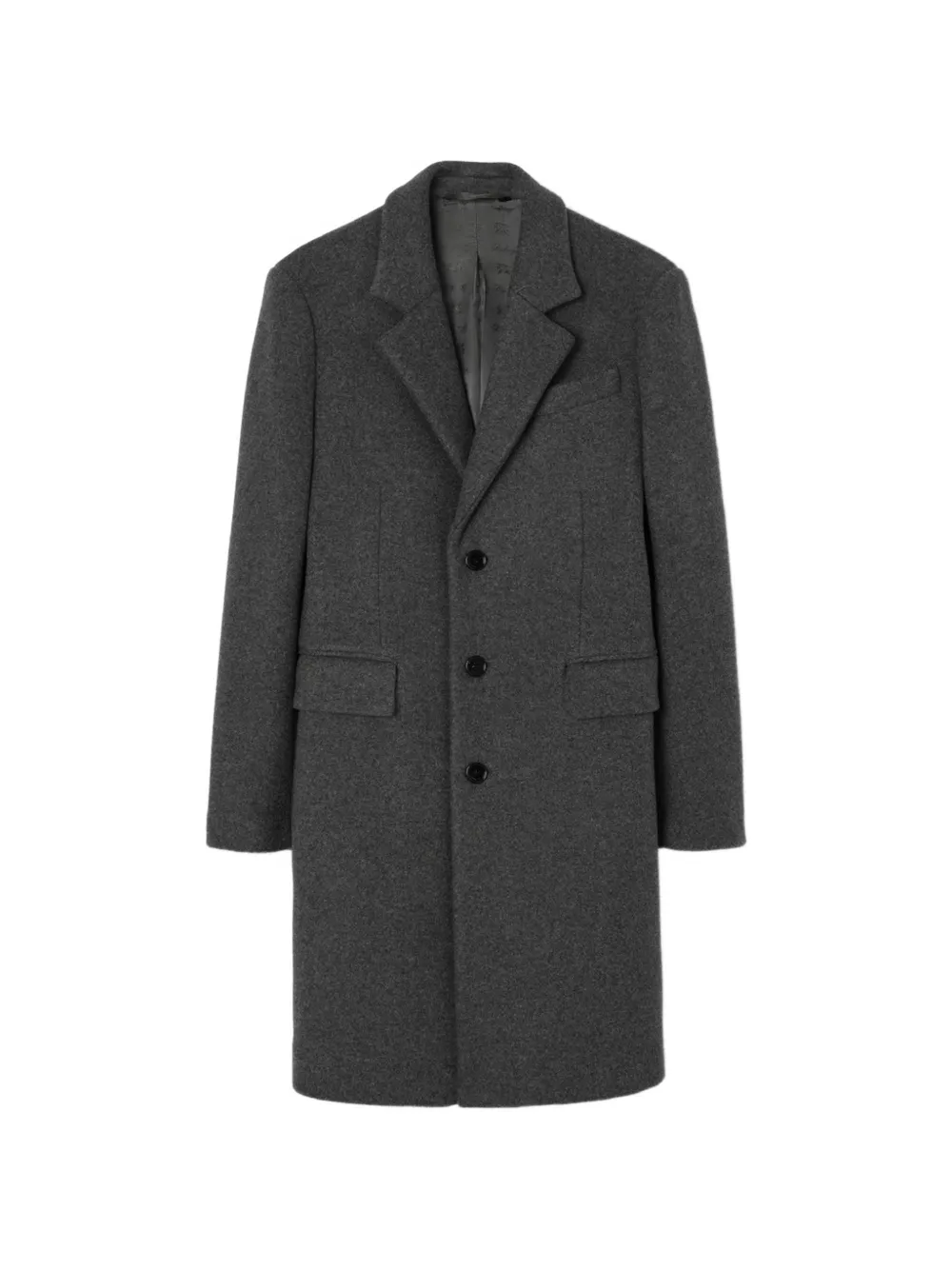 Burberry Cappotto monopetto in lana - Grigio