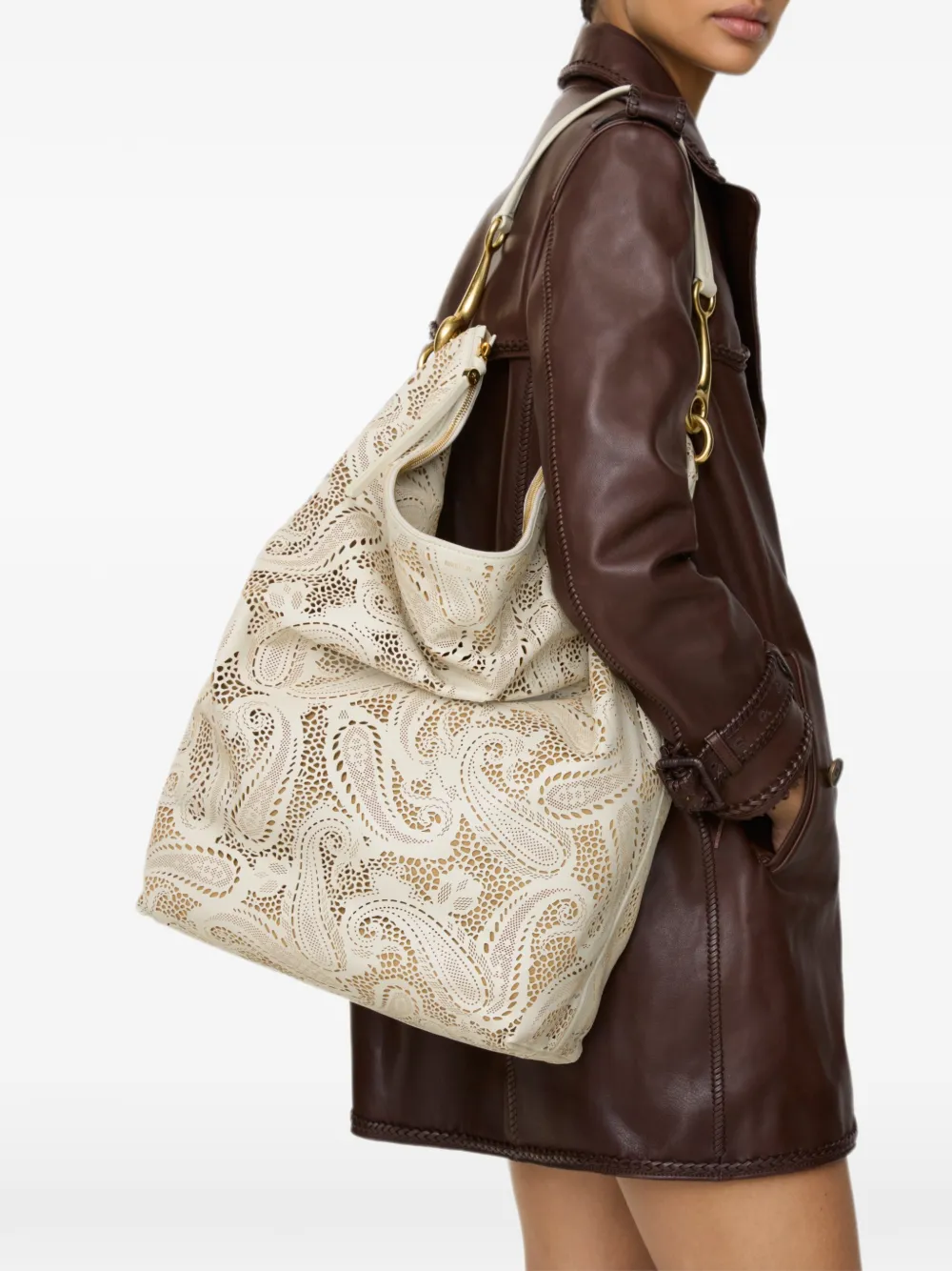 Burberry Grote Bridle shopper Beige