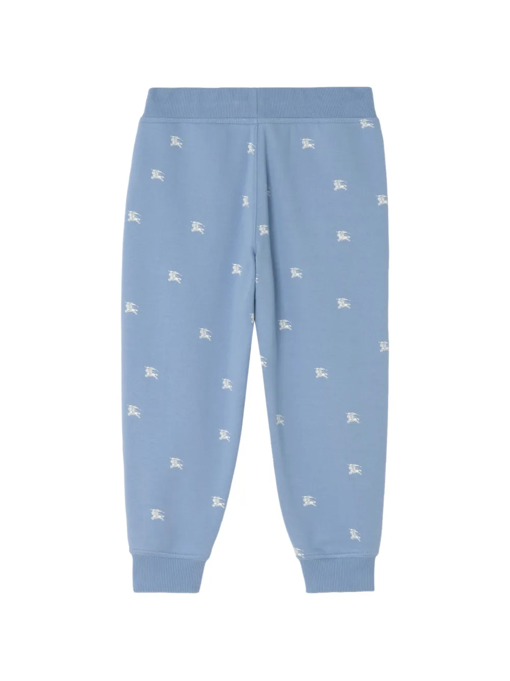 Burberry Kids Joggingbroek met logo-patroon Blauw