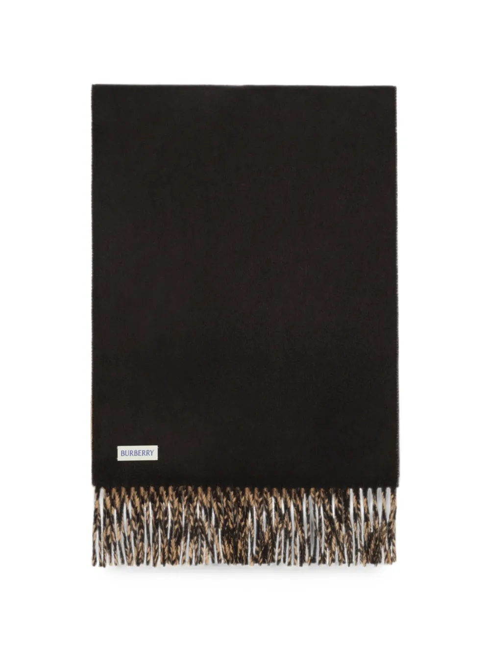 Burberry Sciarpa Knight in cashmere - Nero