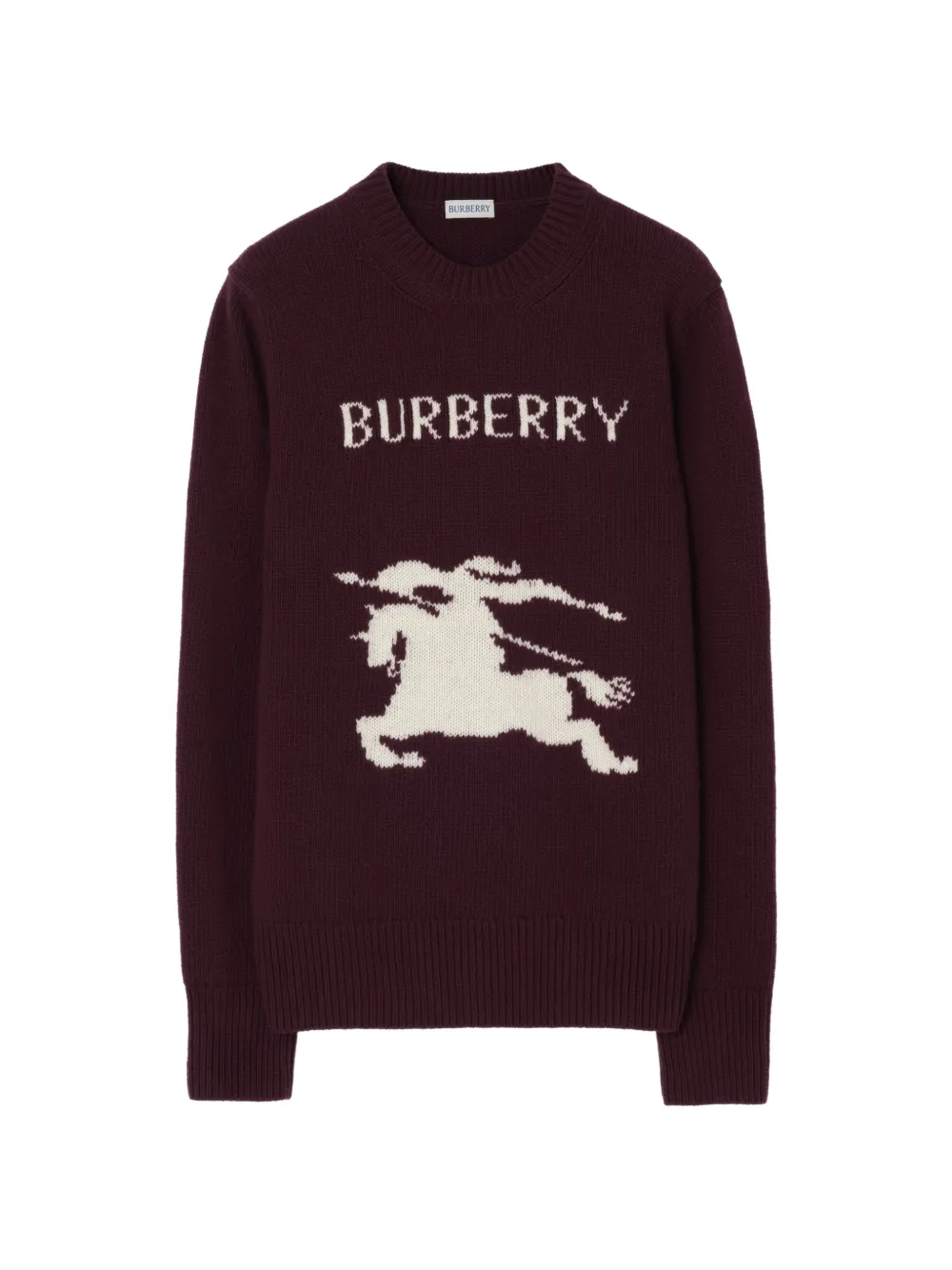 Burberry Maglione Knight in lana e cashmere - Viola