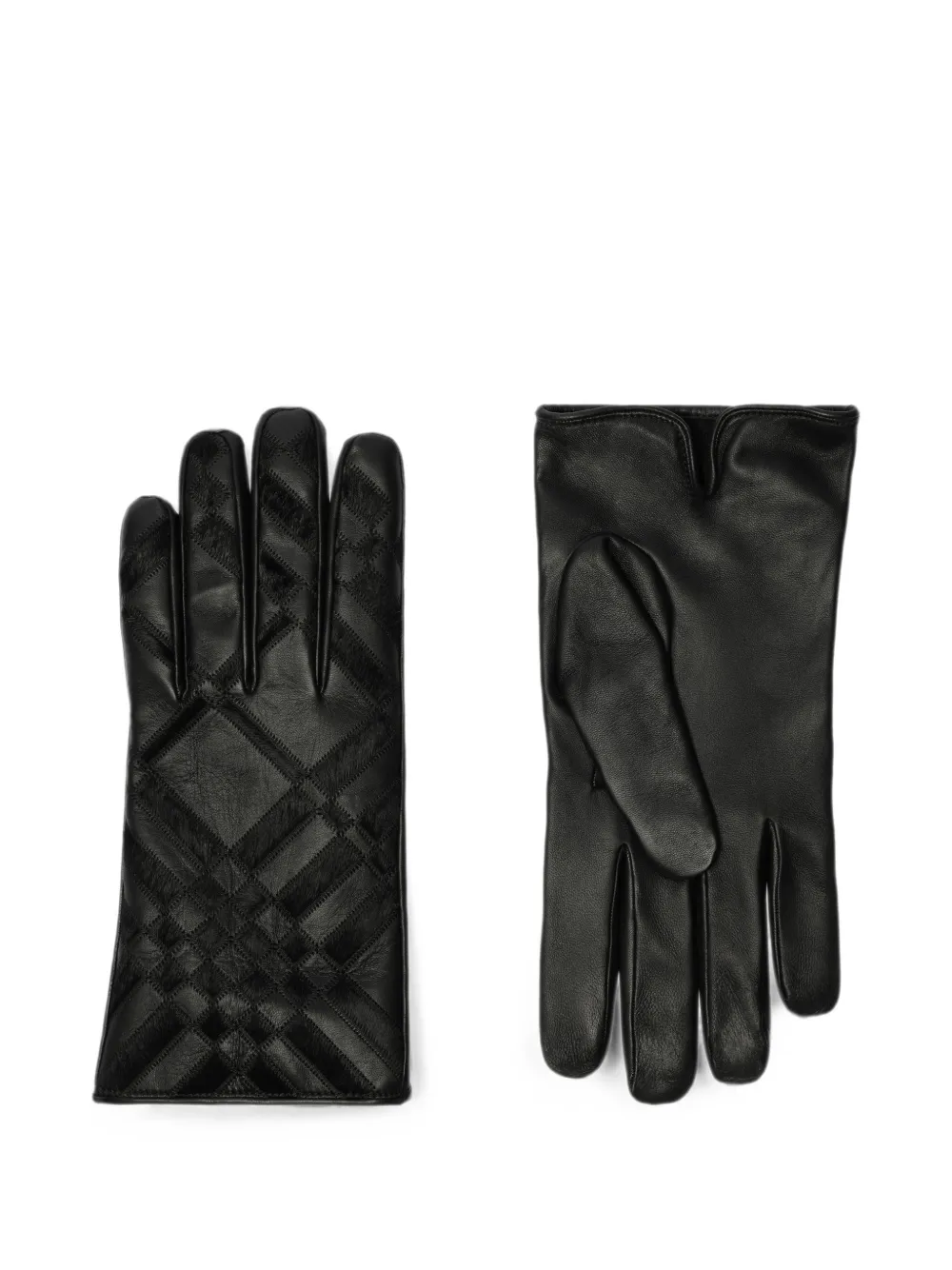 Burberry Leren handschoenen Zwart