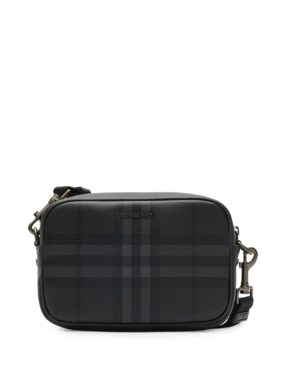Burberry City Check mini-crossbodytas Zwart