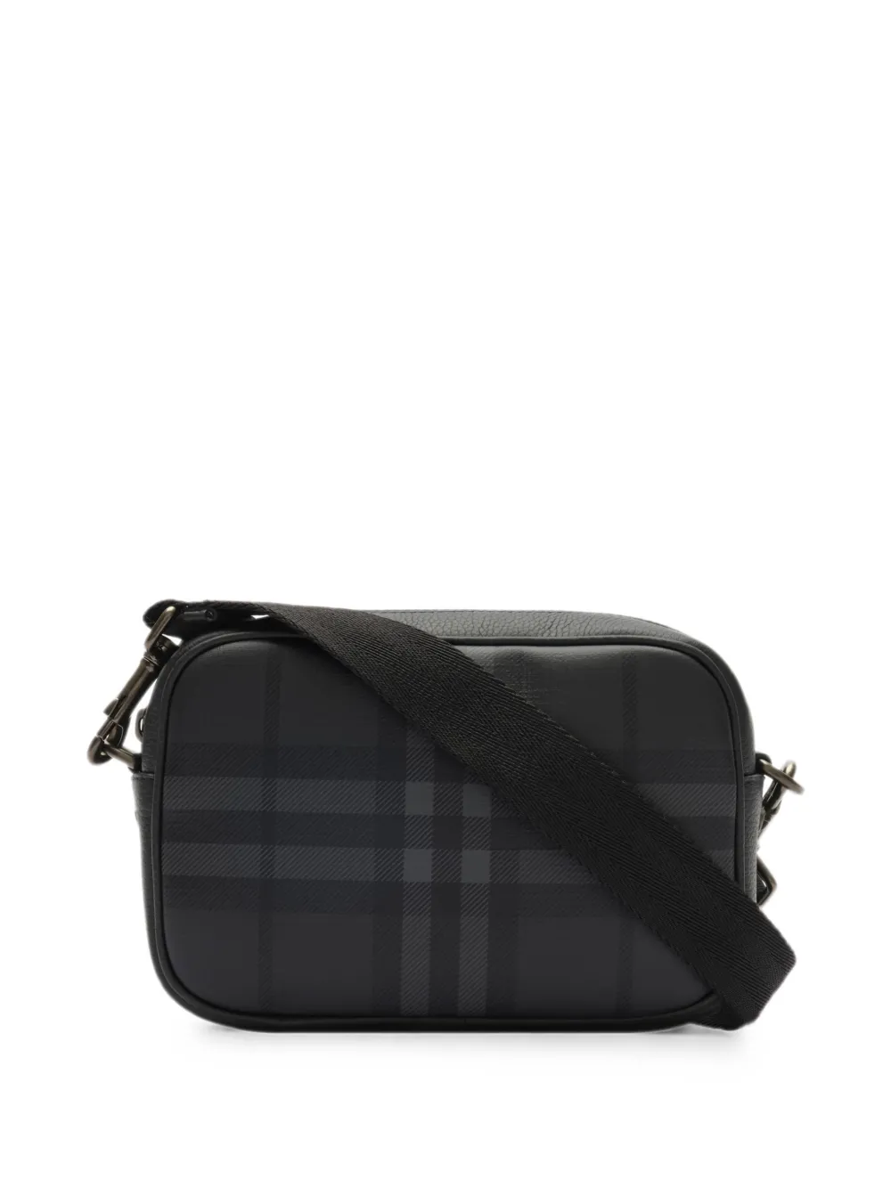 Burberry City Check mini-crossbodytas Zwart