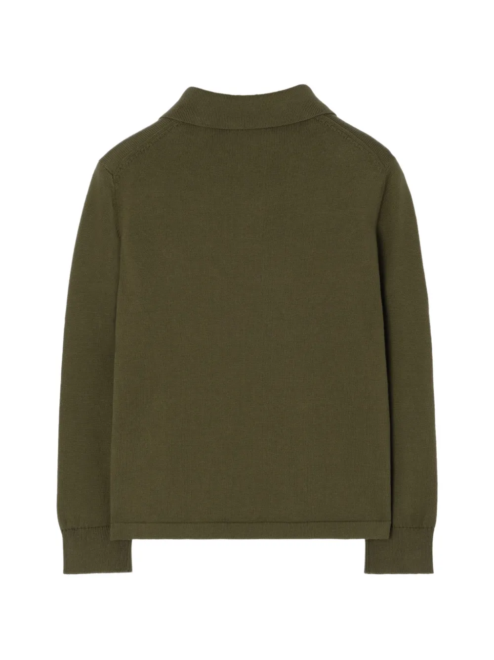 Burberry Kids Poloshirt met lange mouwen Groen