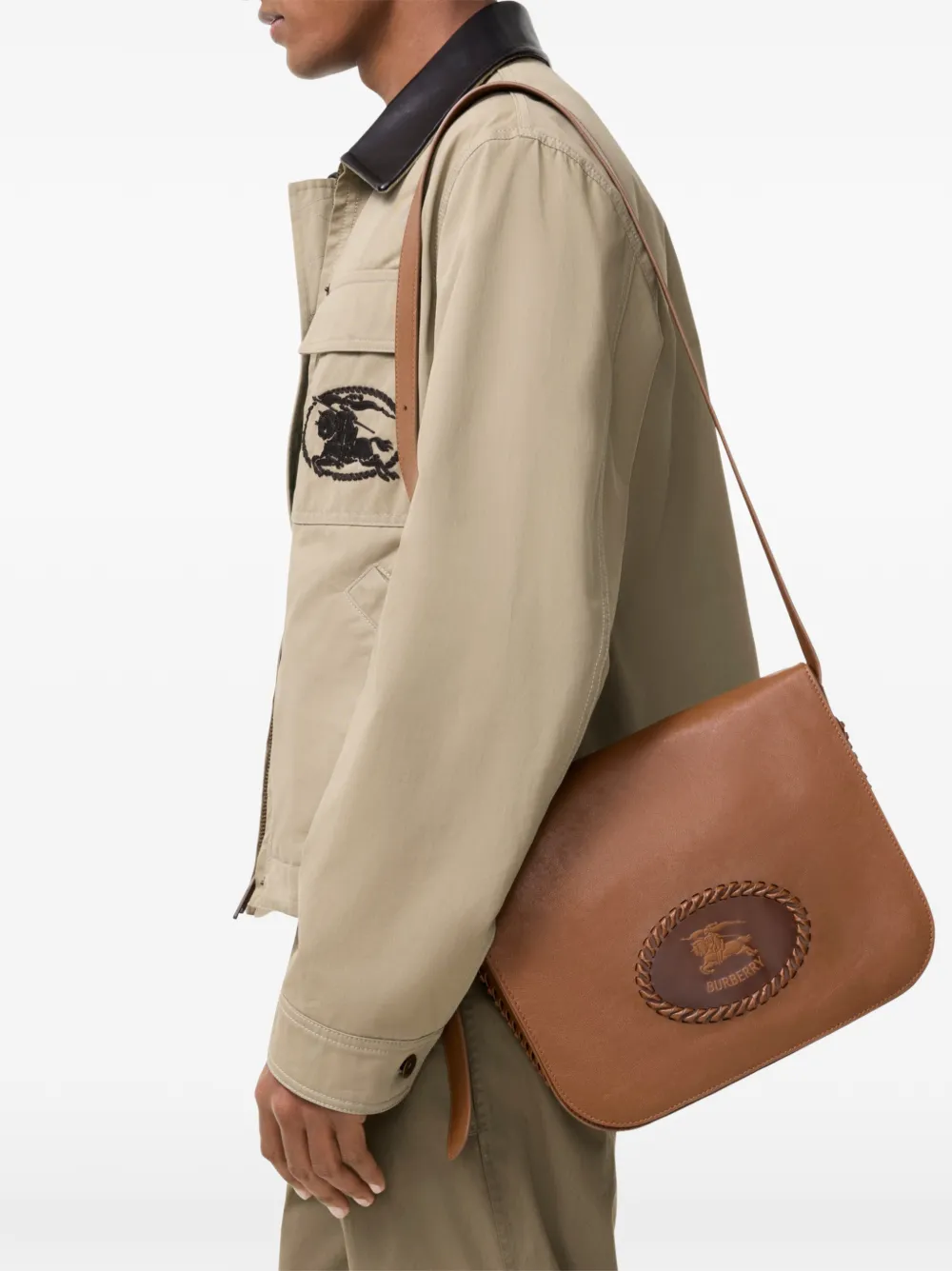 Burberry Tavistock messengertas Bruin