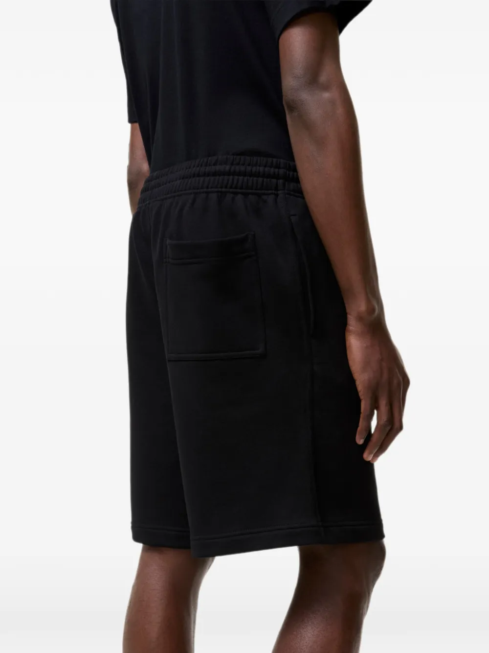 Burberry Katoenen shorts met geruite vlag Zwart
