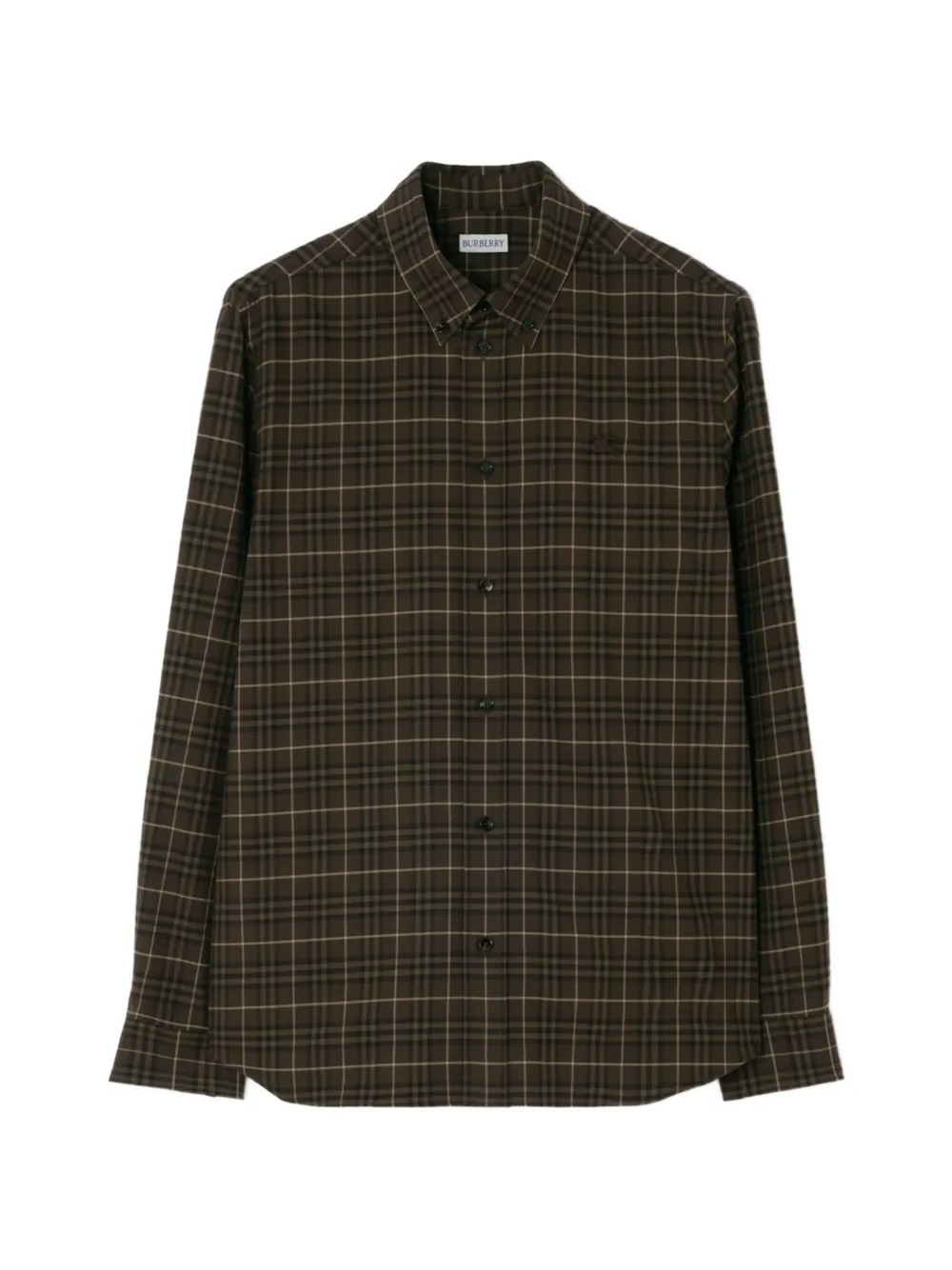 Burberry Geruit overhemd Bruin