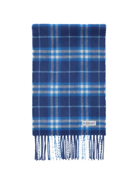 Burberry Kids Cachecol de cashmere xadrez