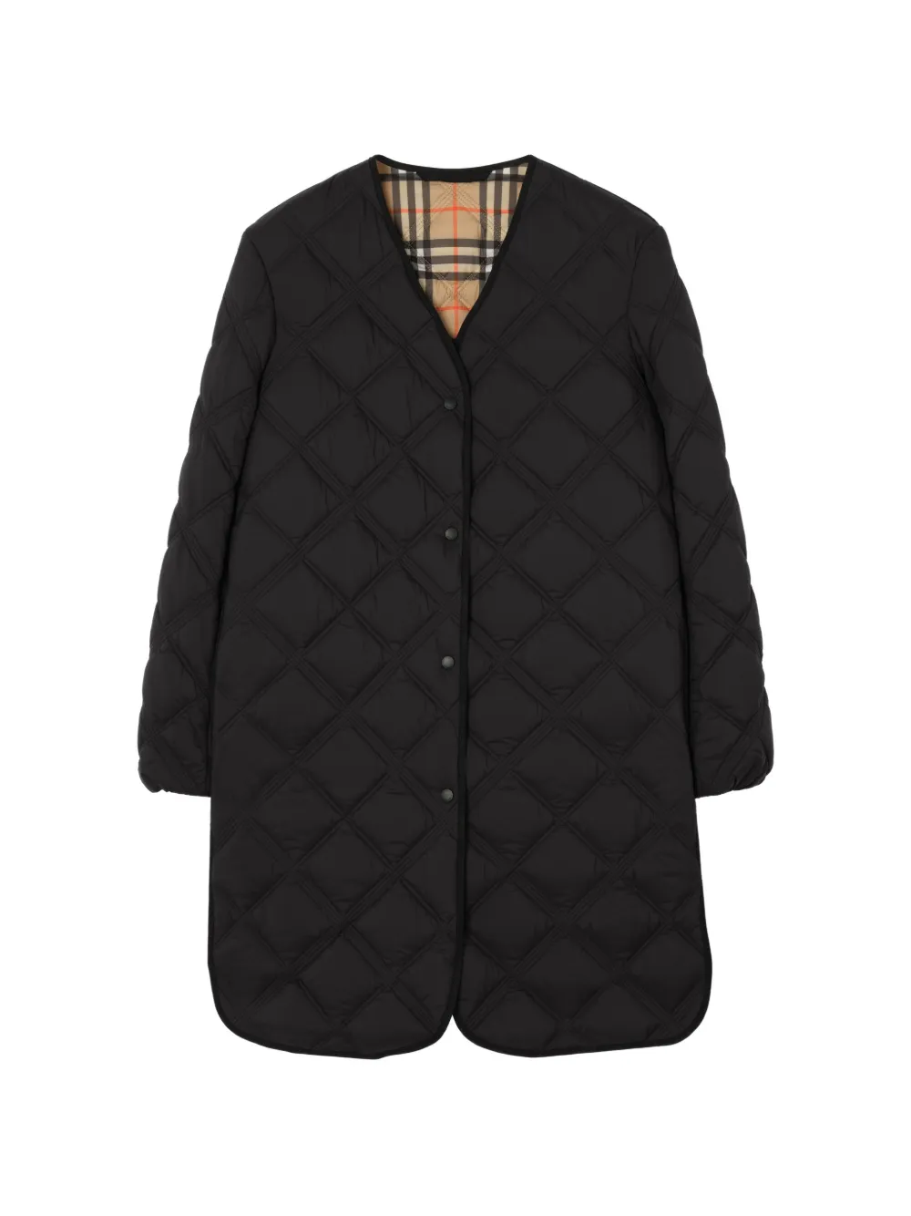 Burberry Ashfields buttoned coat - Black