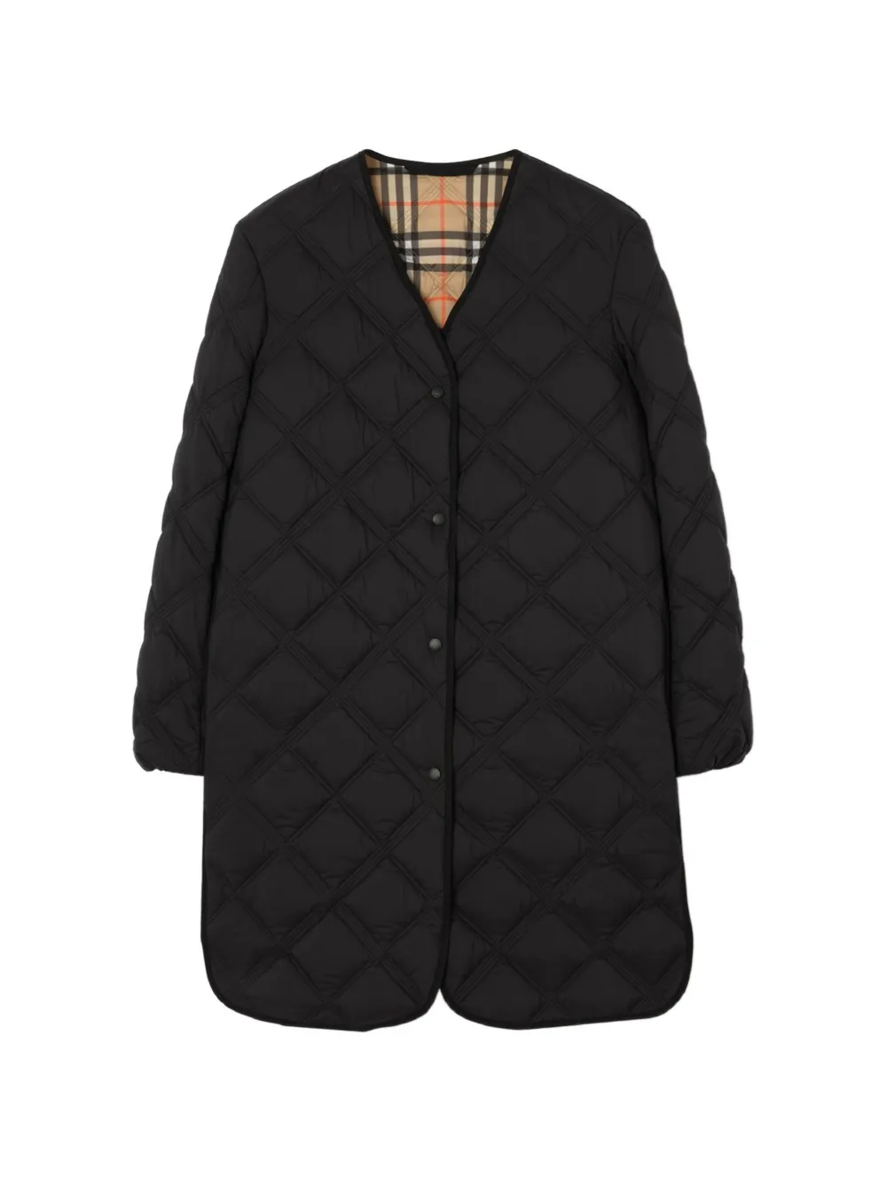 Burberry Ashfields buttoned coat - Black