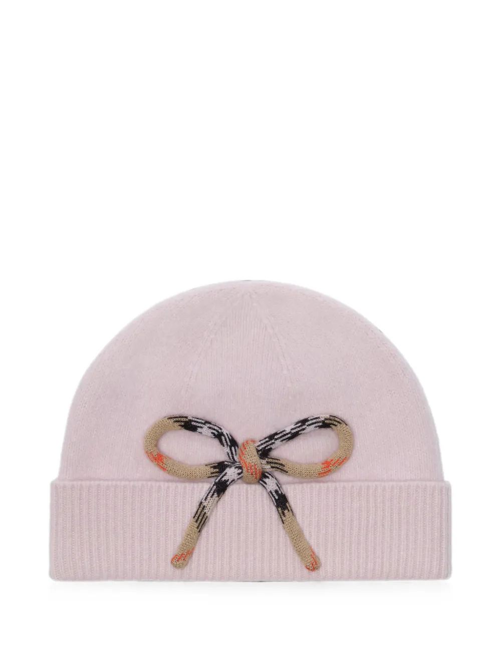 Burberry Kids Berretto Check con fiocco - Rosa