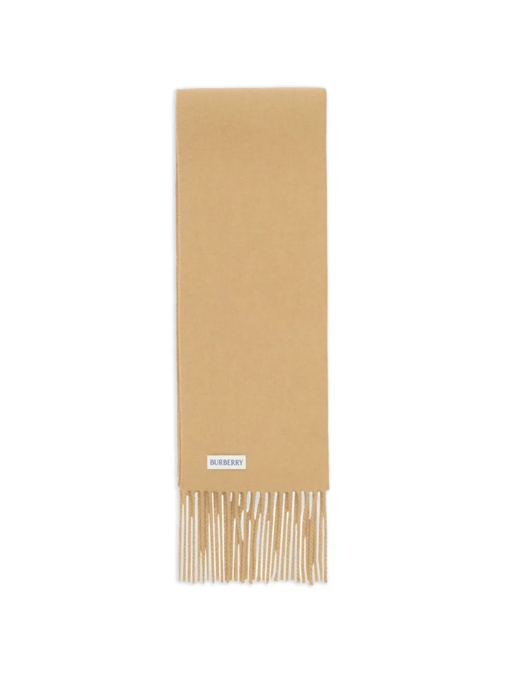 Burberry narrow Check-label cashmere scarf