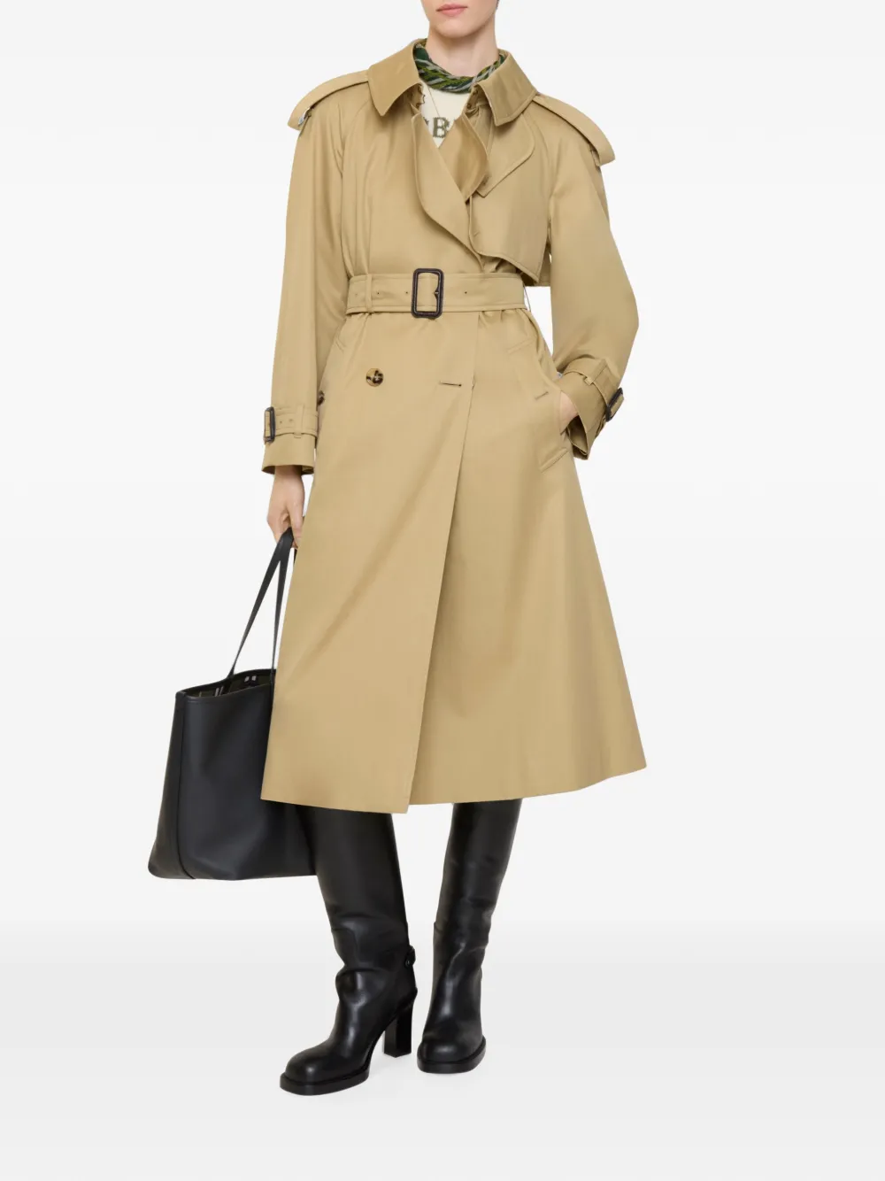 Burberry Lange gabardine Fitzrovia trenchcoat Beige