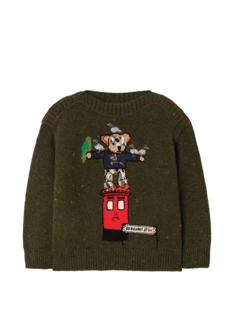 Burberry Kids Postbox Bear sweater