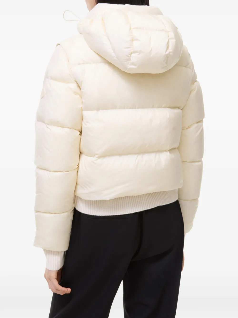 Burberry Langdale nylon donsjack met afneembare mouwen Beige