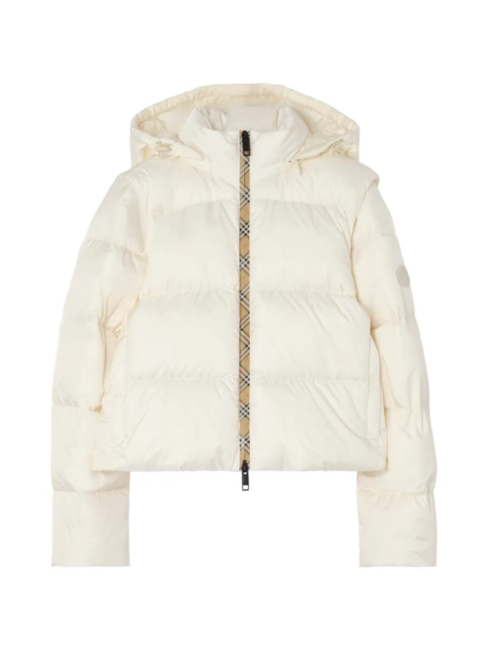 Burberry Piumino Langdale in nylon con maniche rimovibili - Toni neutri