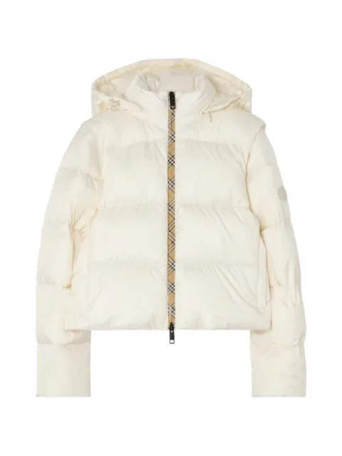 Burberry Langdale 可拆卸衣袖蓬松夹克