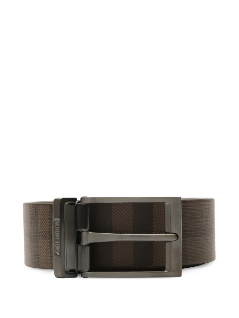 Burberry Geruite omkeerbare riem Bruin
