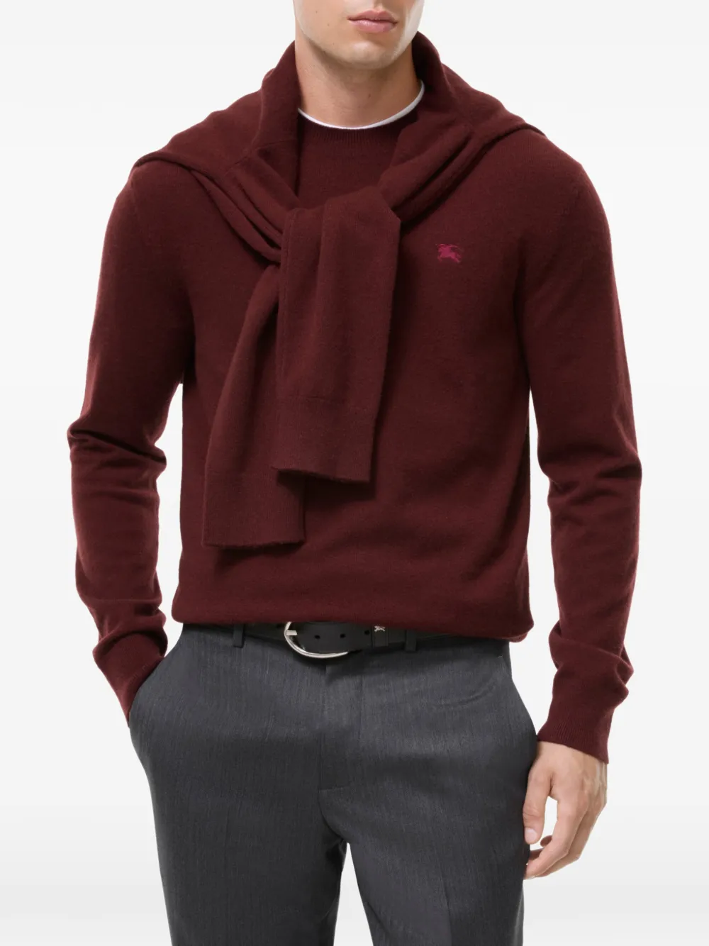 Burberry Sweater met ronde hals Rood