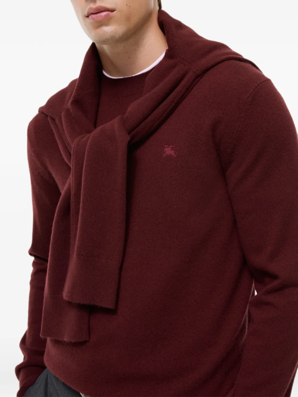 Burberry Sweater met ronde hals Rood