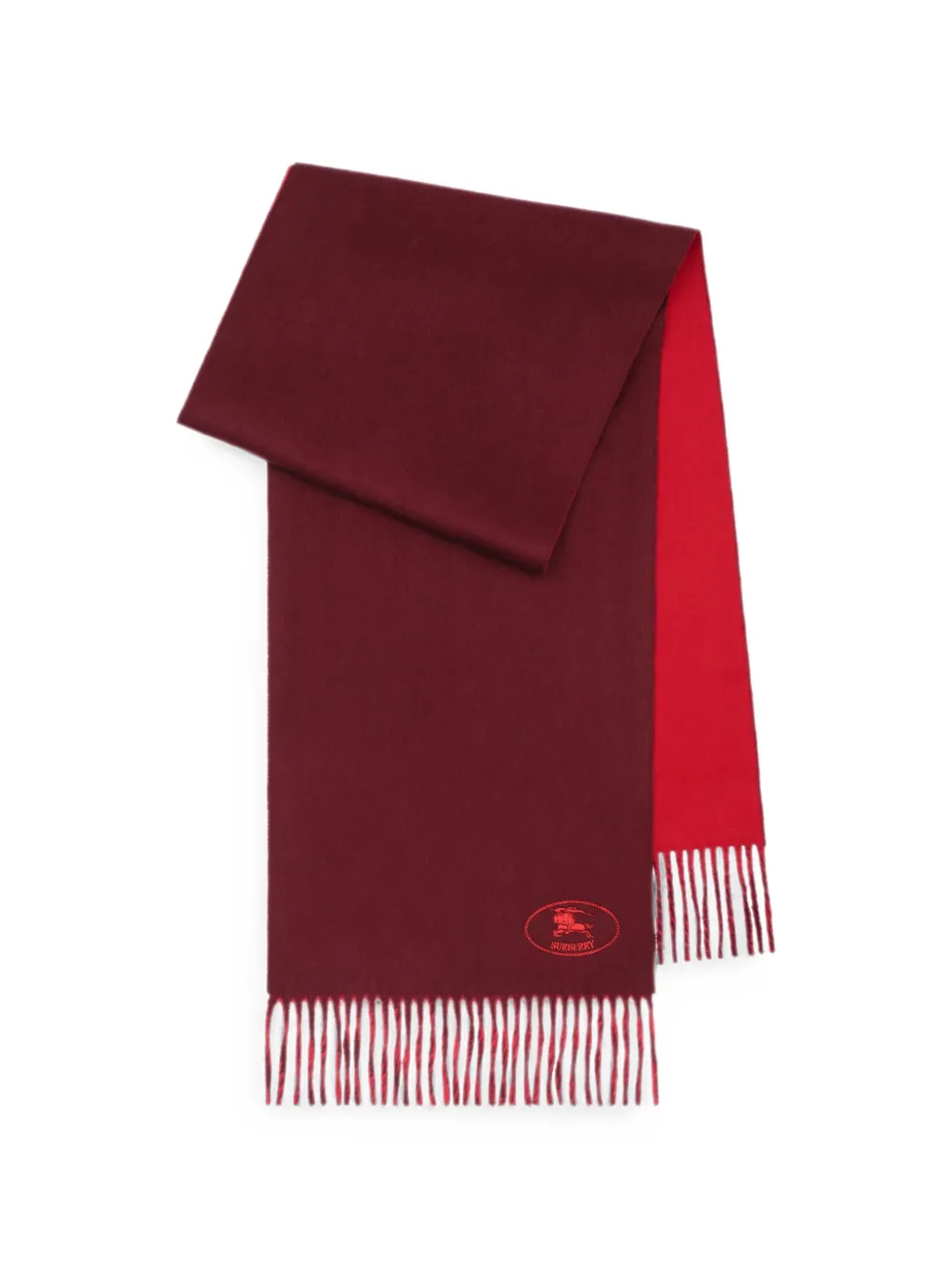 Burberry Knight kasjmier sjaal Rood